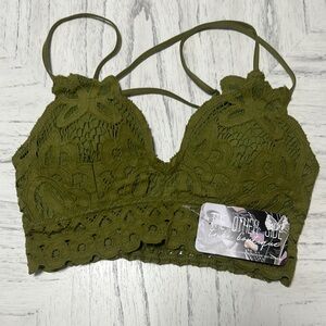 Cherish Olive Lace Bandeau